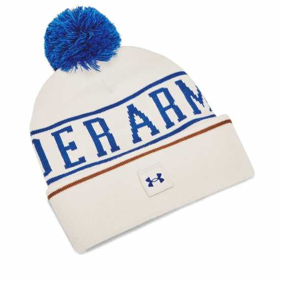 Under Armour Armour M Halftime Pom Beanie Beany Mens Връхно бяло Шапки с козирка
