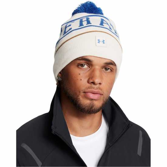 Under Armour Armour M Halftime Pom Beanie Beany Mens Връхно бяло Шапки с козирка