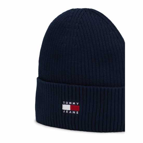 Шапки с козирка Tommy Jeans Heritage Core Beanie Морска синьо Tommy Jeans Heritage Core Beanie Морска синьо Шапки с козирка