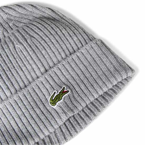 Шапки с козирка Lacoste Knit Beanie Grey YRD Lacoste Knit Beanie Grey YRD Шапки с козирка