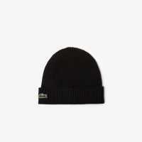 Lacoste Knit Beanie Black 031 Шапки с козирка