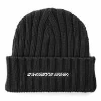 Societe Noir Noir Rib Beanie Черно Шапки с козирка
