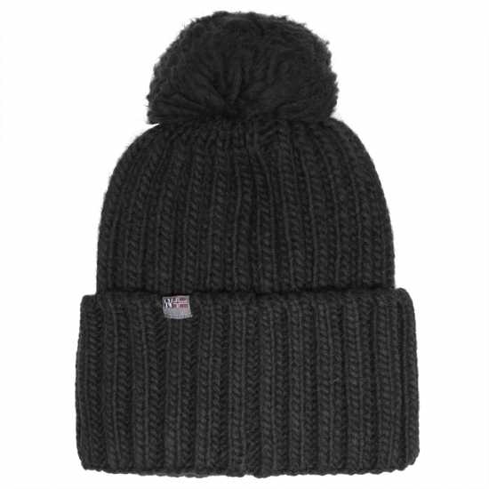 Шапки с козирка Napapijri Beanie Hat Черно Napapijri Beanie Hat Черно Шапки с козирка