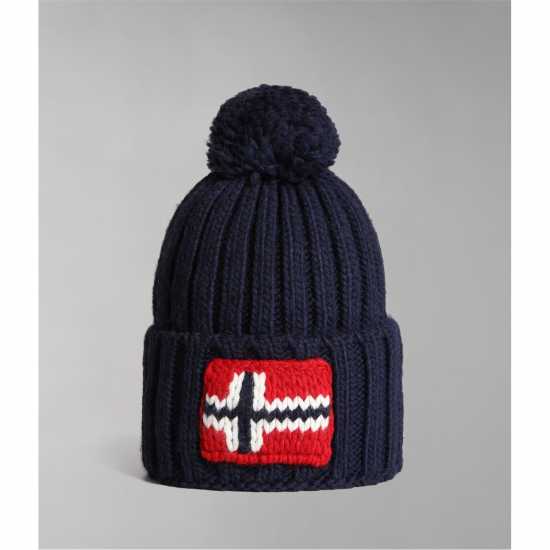 Napapijri Beanie Hat Синьо море Шапки с козирка
