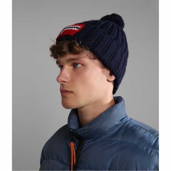 Napapijri Beanie Hat Синьо море Шапки с козирка