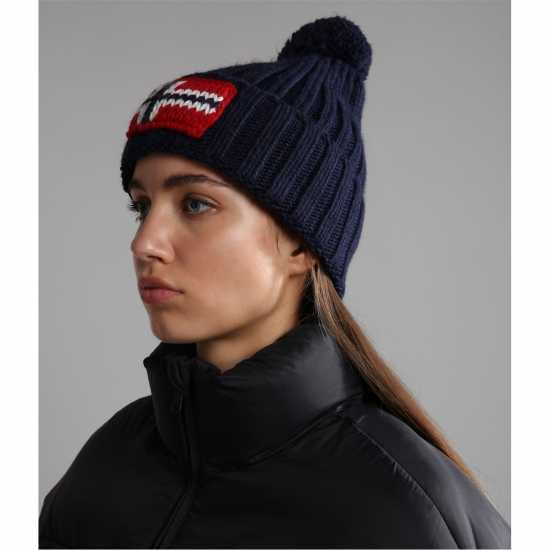 Napapijri Beanie Hat Синьо море Шапки с козирка