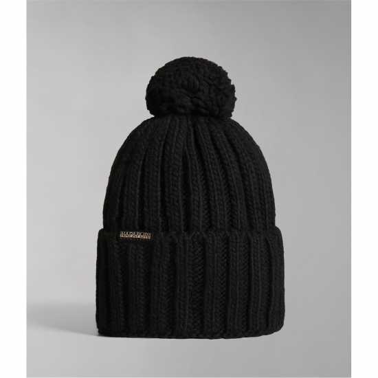 Шапки с козирка Napapijri Beanie Hat Черно Napapijri Beanie Hat Черно Шапки с козирка