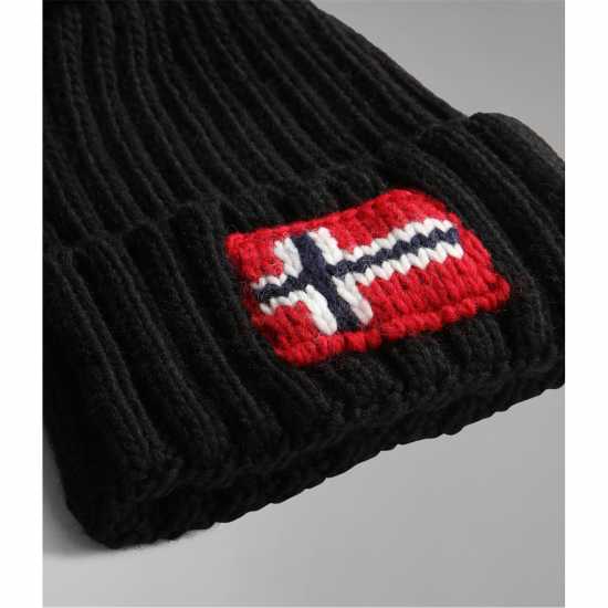 Шапки с козирка Napapijri Beanie Hat Черно Napapijri Beanie Hat Черно Шапки с козирка