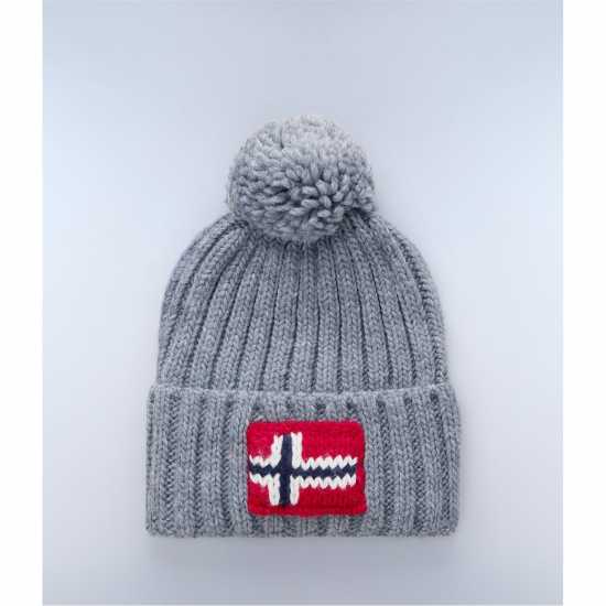 Napapijri Beanie Hat Среден сив Шапки с козирка