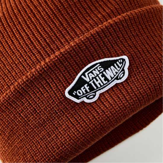 Vans Men's Cuff Ribbed Knit Beanie Изгаряно оранжево Vans Men's Cuff Ribbed Knit Beanie Изгаряно оранжево