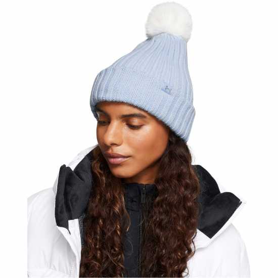 Шапки с козирка Under Armour Armour W Halftime Pom Beanie Beany Womens Blue Under Armour Armour W Halftime Pom Beanie Beany Womens Blue Шапки с козирка