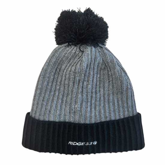 53 Oslo Beanie Hat Black/Grey 