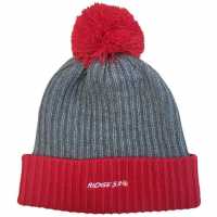 53 Oslo Beanie Hat Red/Grey 