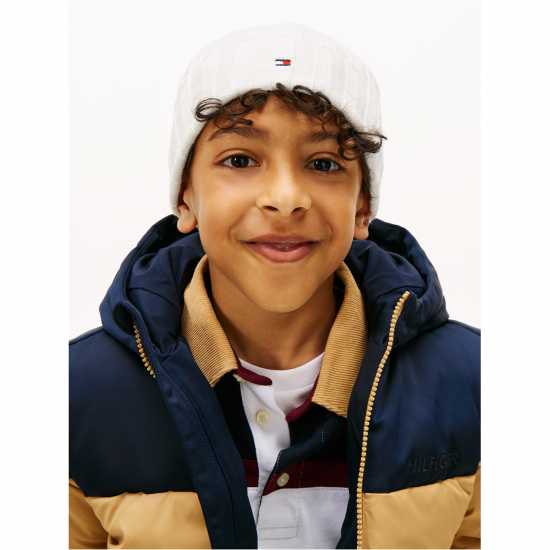 Tommy Hilfiger Kids Flag Beanie Бял YBH 