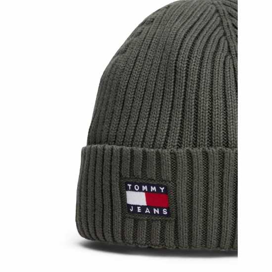 Tommy Jeans Heritage Core Beanie Pewter Green Tommy Jeans Heritage Core Beanie Pewter Green