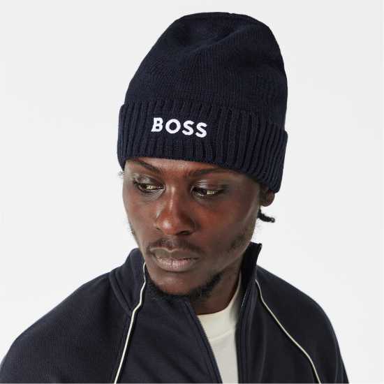 Boss Men's Asport Beanies Нави 402 Boss Men's Asport Beanies Нави 402