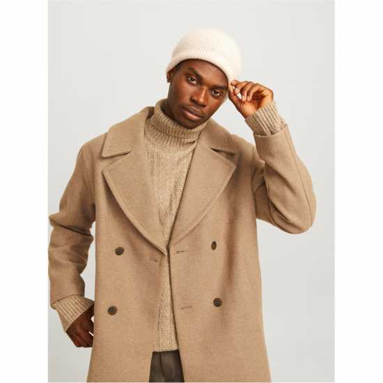 Jack and Jones Wool Beanie Бежово 