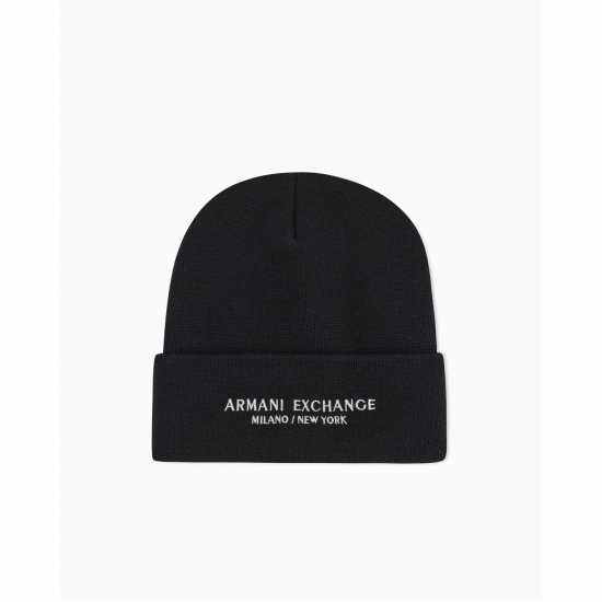 Armani Exchange Men's Beanie Черно Armani Exchange Men's Beanie Черно