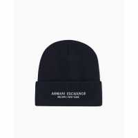 Armani Exchange Armani Exchange Beanie Hat Морска синьо 