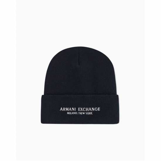 Armani Exchange Armani Exchange Beanie Hat Морска синьо 
