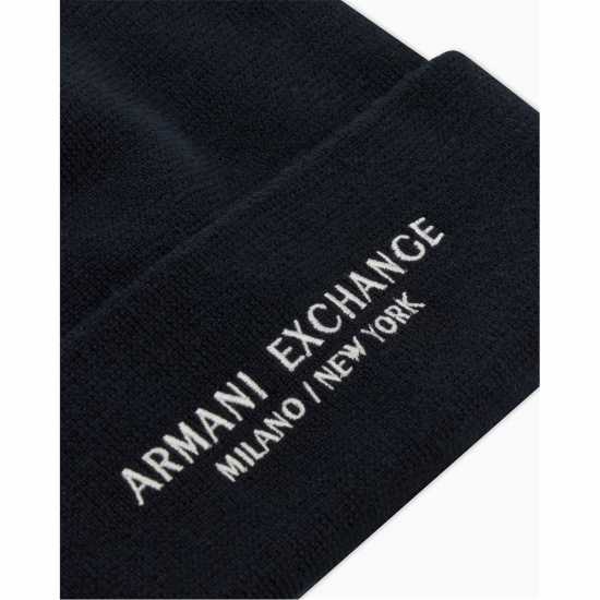 Armani Exchange Armani Exchange Beanie Hat Морска синьо 