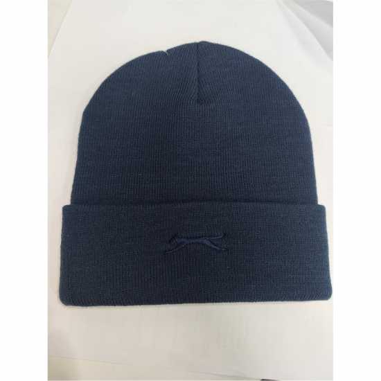 Slazenger Cozy Knit Beanie Mens Морска синьо 