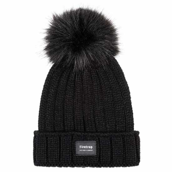 Firetrap Cable Knit Hat Ladies  