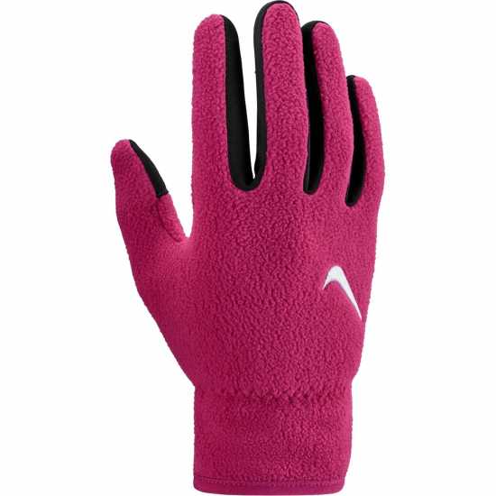 Nike Men's Therma-Fit Fleece Gloves Beet/White Nike Men's Therma-Fit Fleece Gloves Beet/White