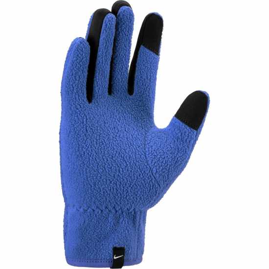 Nike Men's Therma-Fit Fleece Gloves Blue/Black 