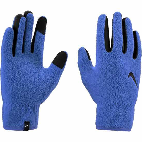 Nike Men's Therma-Fit Fleece Gloves Blue/Black 