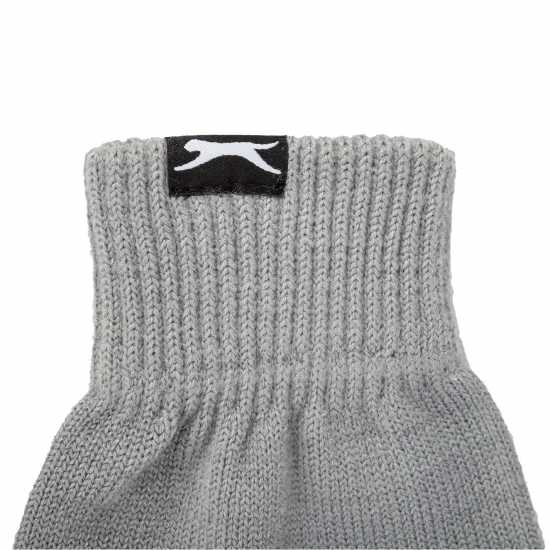 Slazenger Knit Glove Grey Мъжки ски ръкавици