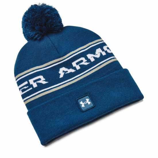 Under Armour Armour Ua Men'S Halftime Pom Beanie Beany Unisex Adults Синьо 