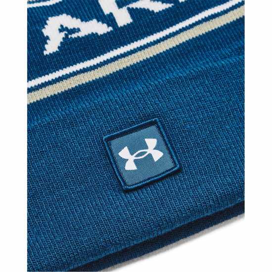 Under Armour Armour Ua Men'S Halftime Pom Beanie Beany Unisex Adults Синьо 
