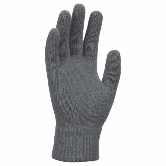 Nike Youth Swoosh Knit Gloves Сиво/Бяло Детски ски ръкавици