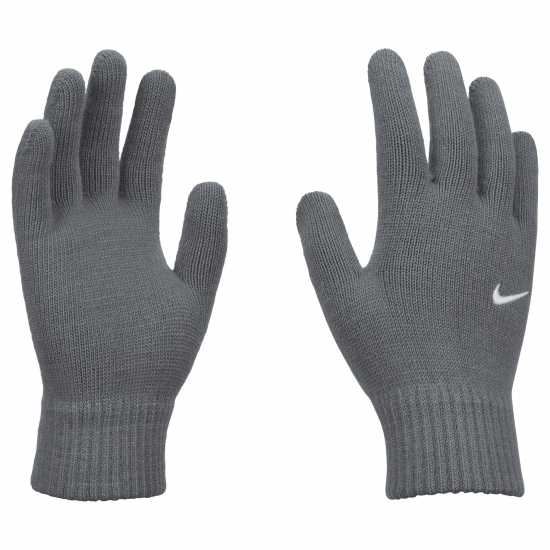 Nike Youth Swoosh Knit Gloves Сиво/Бяло Детски ски ръкавици