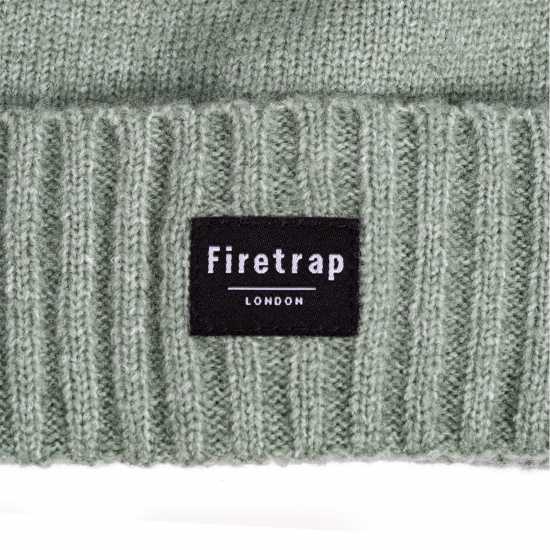 Firetrap Knit Bobble Ld41 Green Шапки с козирка