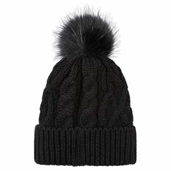 Шапки с козирка Gelert Twist Knitt Pom Beanie Womens Gelert Twist Knitt Pom Beanie Womens Шапки с козирка