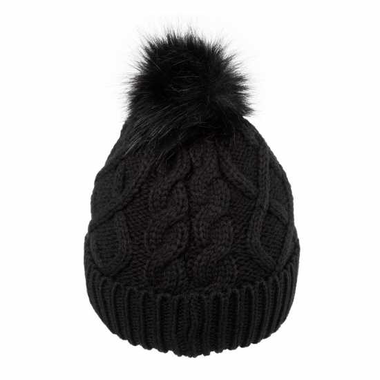 Шапки с козирка Gelert Twist Knitt Pom Beanie Womens Gelert Twist Knitt Pom Beanie Womens Шапки с козирка