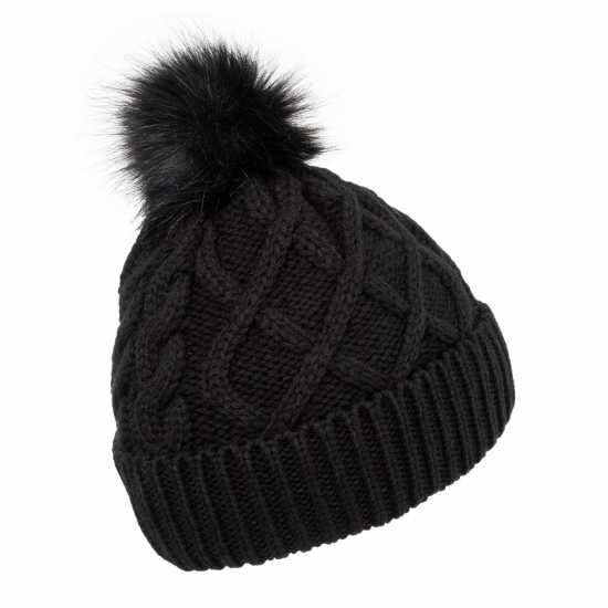 Шапки с козирка Gelert Twist Knitt Pom Beanie Womens Gelert Twist Knitt Pom Beanie Womens Шапки с козирка