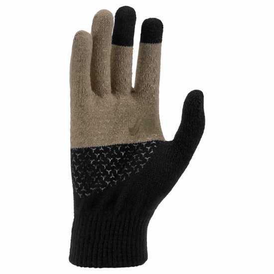 Nike Knit Swoosh Gloves Black/Khaki/Coconut Мъжки ски ръкавици