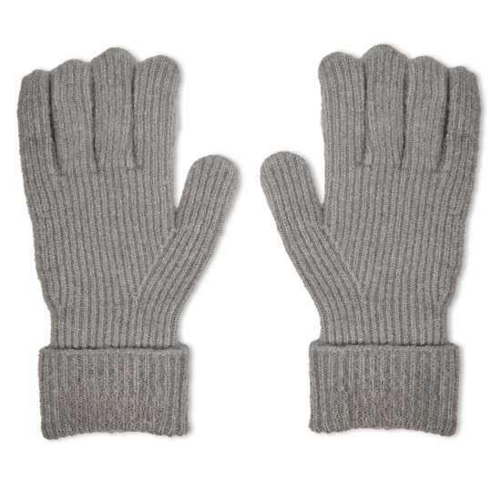 Jack Wills Knitted Gloves Сив марл 