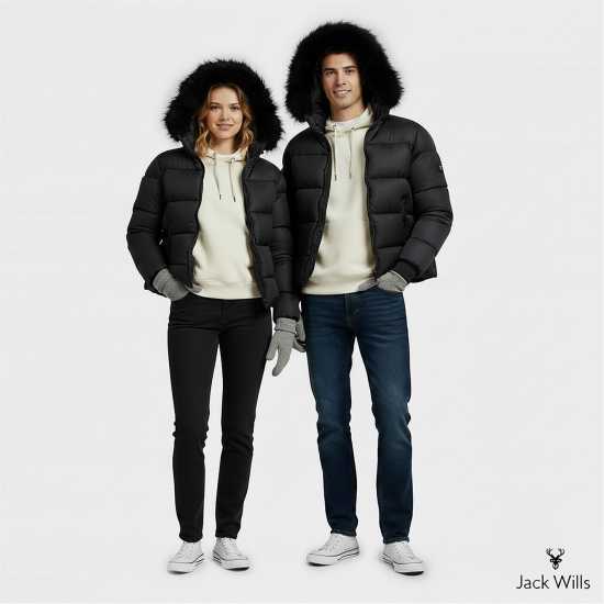 Jack Wills Knitted Gloves Сив марл 