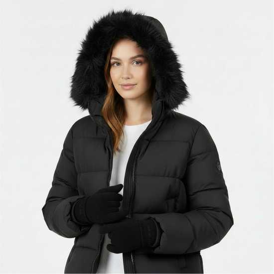 Jack Wills Knitted Gloves Черно 