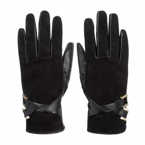 Biba Biba Suede Leather Mix Gloves Biba Biba Suede Leather Mix Gloves