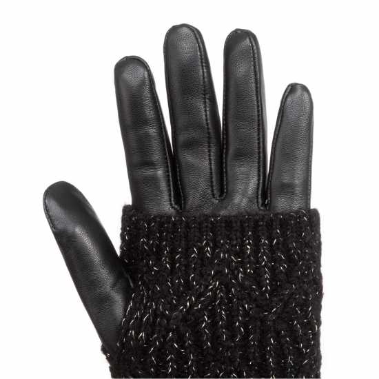 Biba Knitted Leather Gloves  Зимни аксесоари