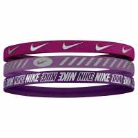 Nike Metallic Headbands Pink/Bordeaux Аксесоари за коса