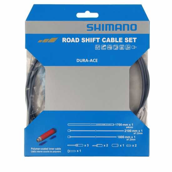 Shimano Dura-Ace 9000 Road Grease Filled Silicone Gear Cable Set Grey Резервни части за велосипеди