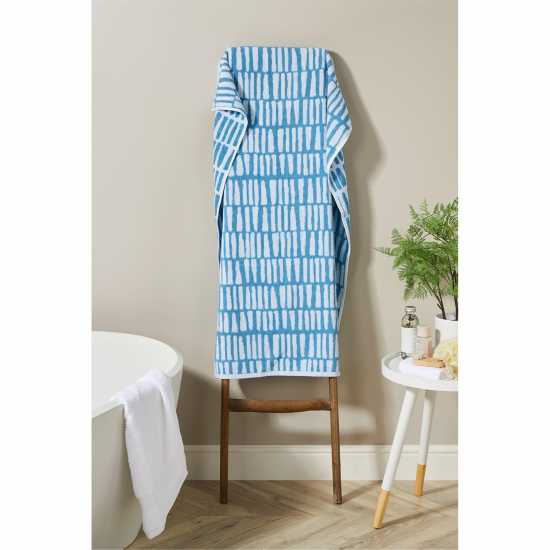 Silhoutte Stripe Bath Towel Green Хавлиени кърпи