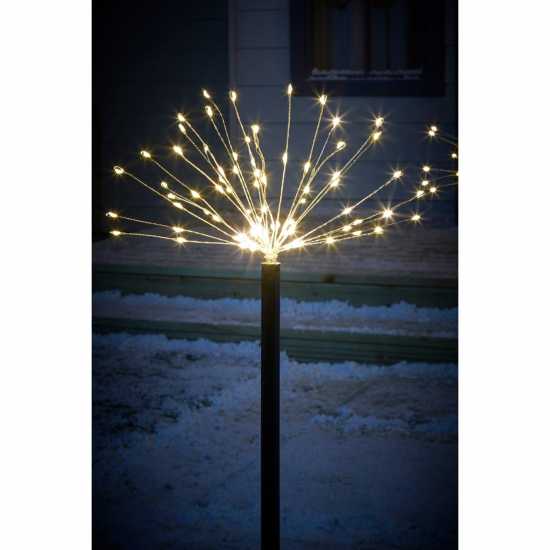 Of 4 Sparkle Sputnik Stake Lights  Коледна украса