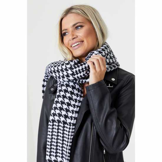 Be You You Unisex Dogtooth Blanket Scarf  Ръкавици шапки и шалове
